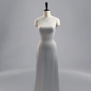Boot-Ausschnitt Hochzeit Gast Maxi-Kleid mit ärmellosen und Krawatte rückenfrei