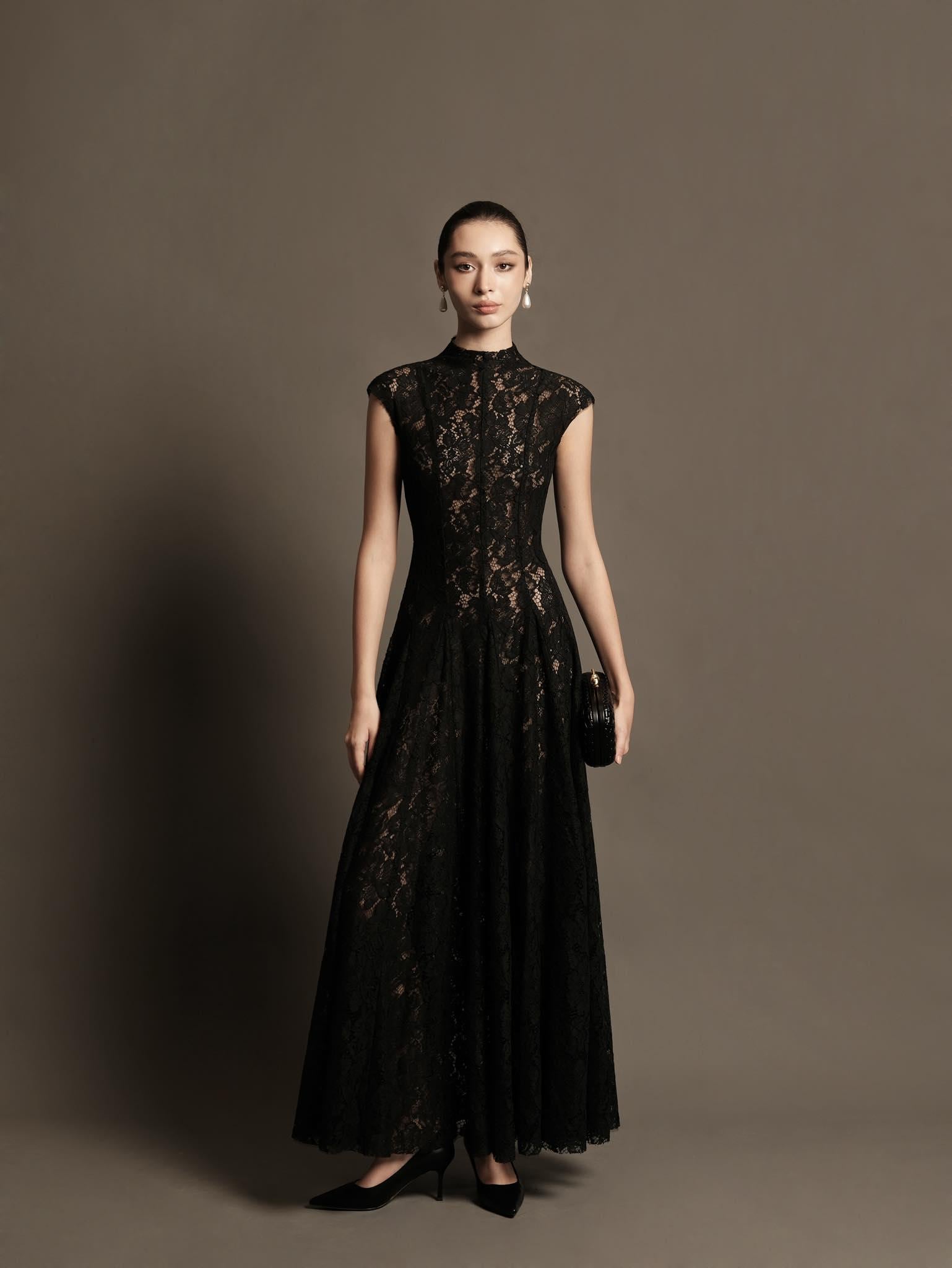 1920s lace dress Ecru Embroidered Butterfly – Blossom Vintage also available in ivory Louisa Mesh Midi Dress Size:10 UK - 38 M size-4y