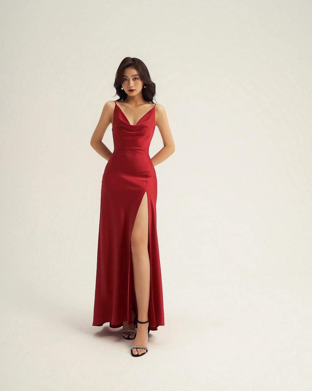Long leg cut dresses hotsell