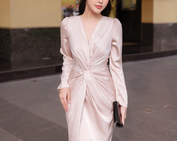 Silk Tie Dress