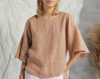 Oversized Linen Top