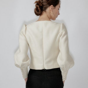 Polka Dot U-Neck Top with Ruffle Trim Bishop Sleeves Blouse $10.50 Each