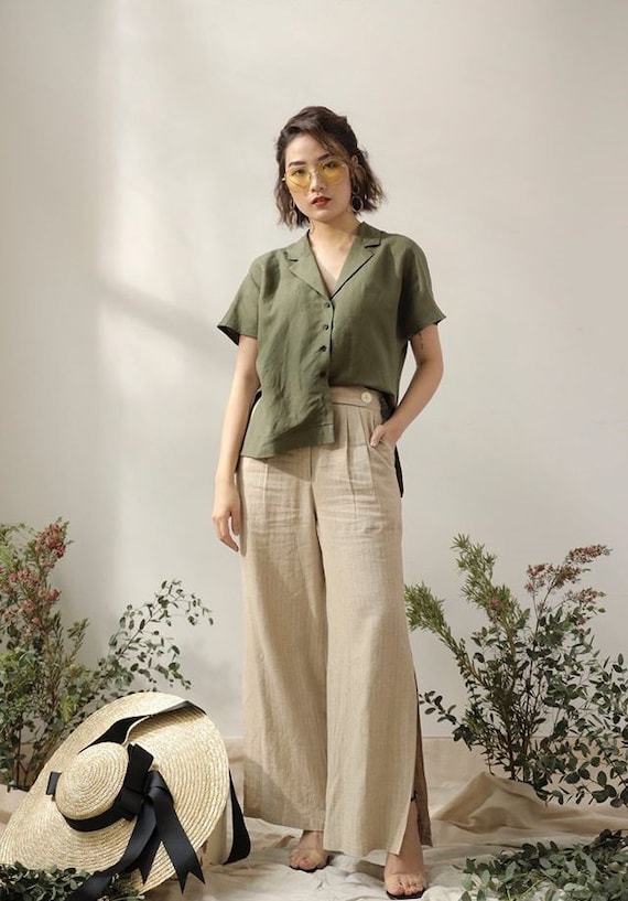 SP（エシュペー） LINEN /HUE BLOUSE NO SLEEVE SP（エシュペー） LINEN /HUE BLOUSE NO SLEEVE SP (Espe) LINEN