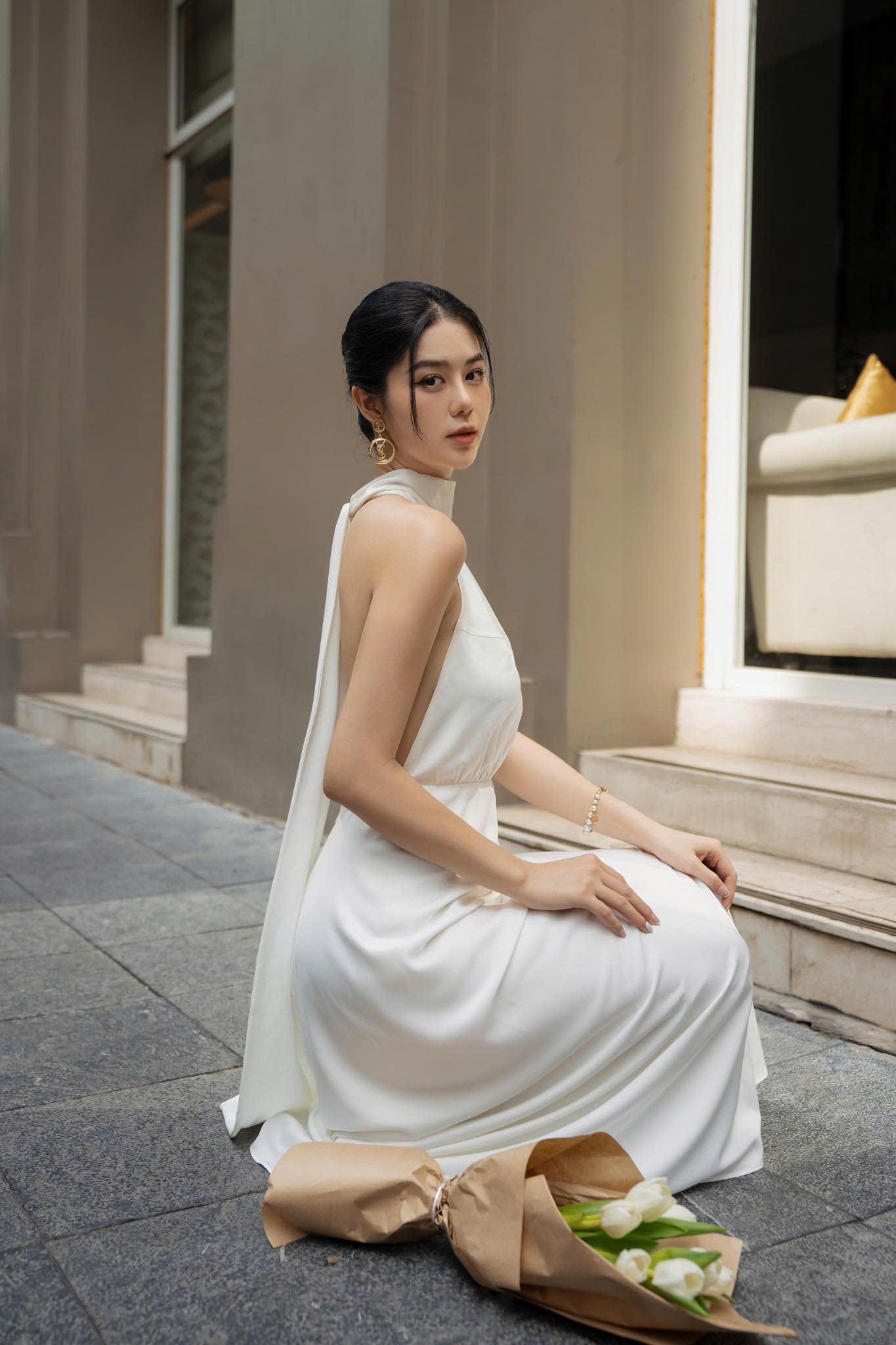 Halter Neck Maxi Dress - High Waist Silk Dress With Sleeveless - Wedding  Guest Dress - Etsy
