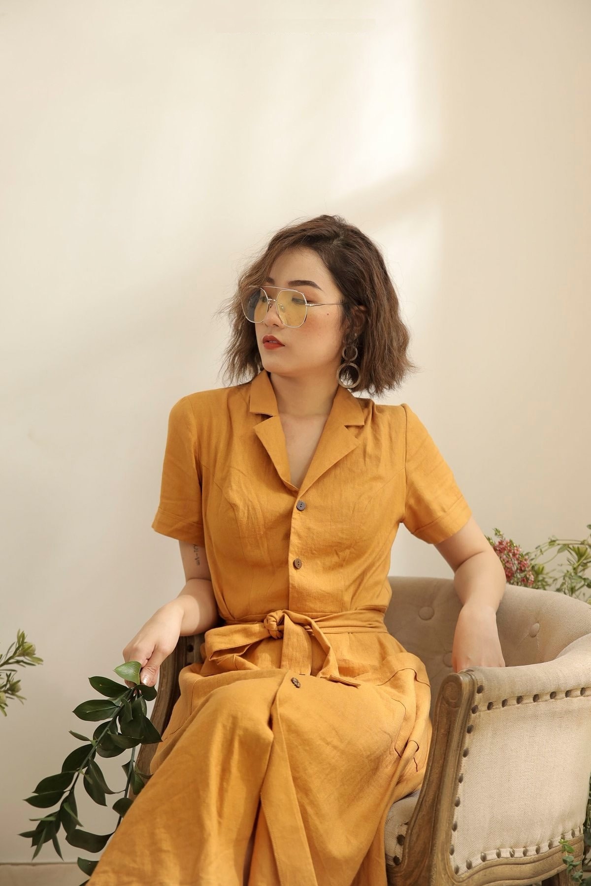etsy linen shirt dress Linen Shirt Dress White
