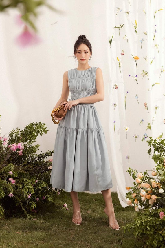 midi dress wedding guest