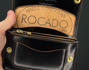 Rocado シェルコードバン トラッカーウォレット：ルビノ バイカー