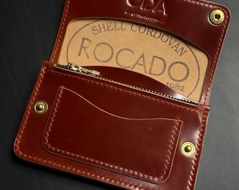 ロカド シェルコードバン トラッカーウォレット：チェーンリング付き