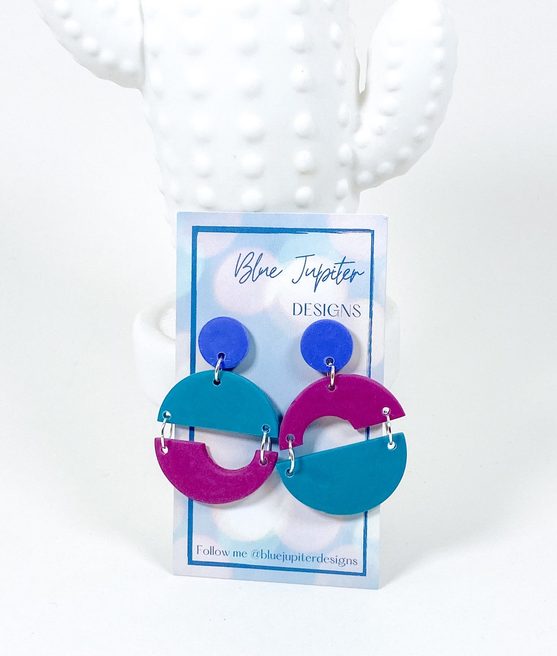 Funky Earrings / Twins / Colourful Earrings / Mismatched Etsy