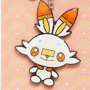 Scorbunny / Llavero / Dije para bolso / Dije para mochila / Regalo
