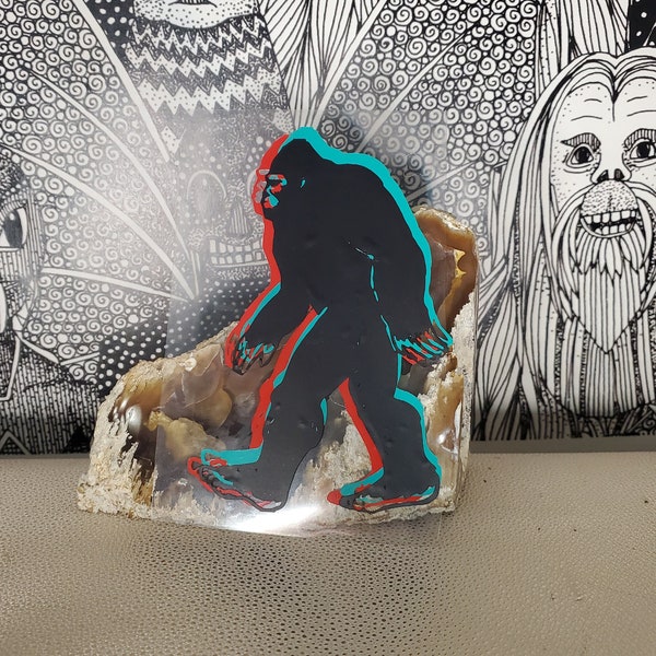 3D Bigfoot decal  -Permanent Vinyl-