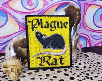 Plague Rat Embroidered Patch