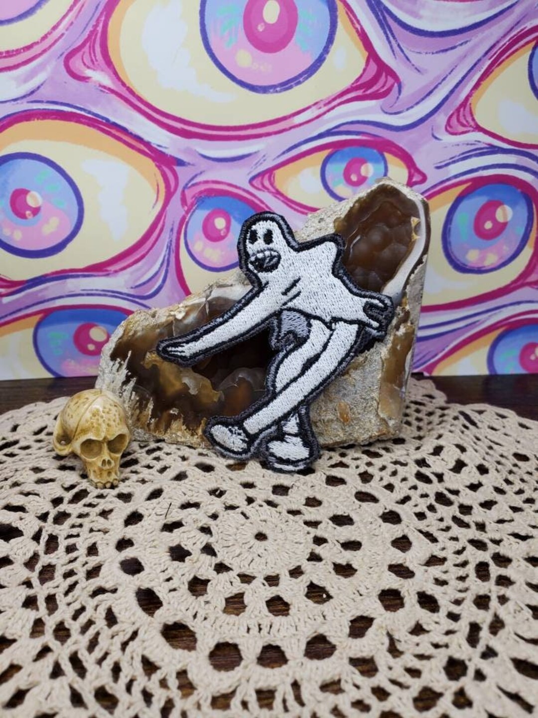 Koko the Dancing Ghost Embroidered Patch - Etsy