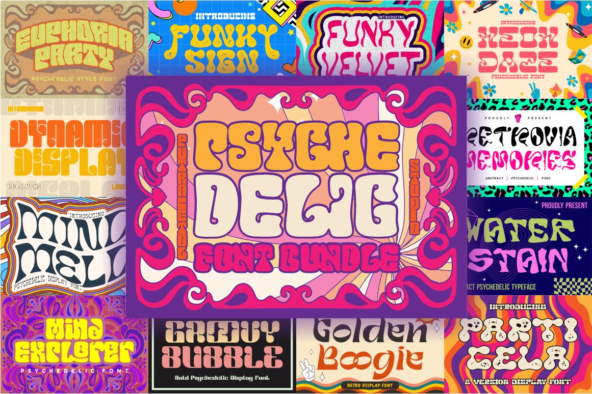70s Logo Psychedelic - Etsy
