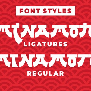 Japanese Emperor Japan Style Font Canva Font Procreate | Etsy