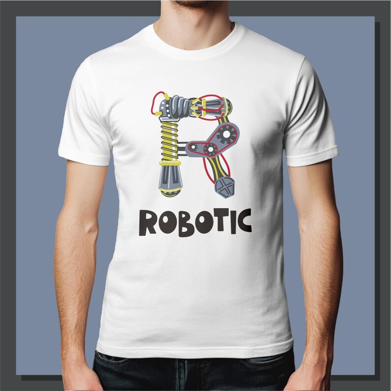 Robotic Clipart, Robot Letter PNG, Robotic Alphabet, Robot Font PNG ...