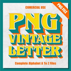Vintage Clipart, Vintage Letter PNG, Vintage Alphabet, Alphabet Clipart PNG, Sublimation, Letter Clipart, Commercial Use, Alpha Set PNG