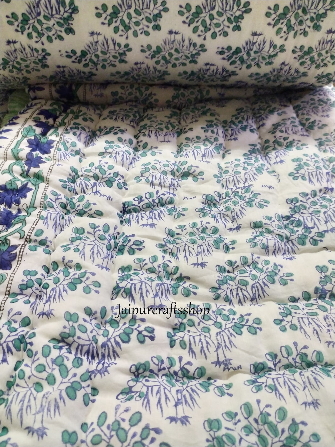 Indian Reversible Quilt Kantha Quilt Handmade Rajai Jaipur Etsy Australia