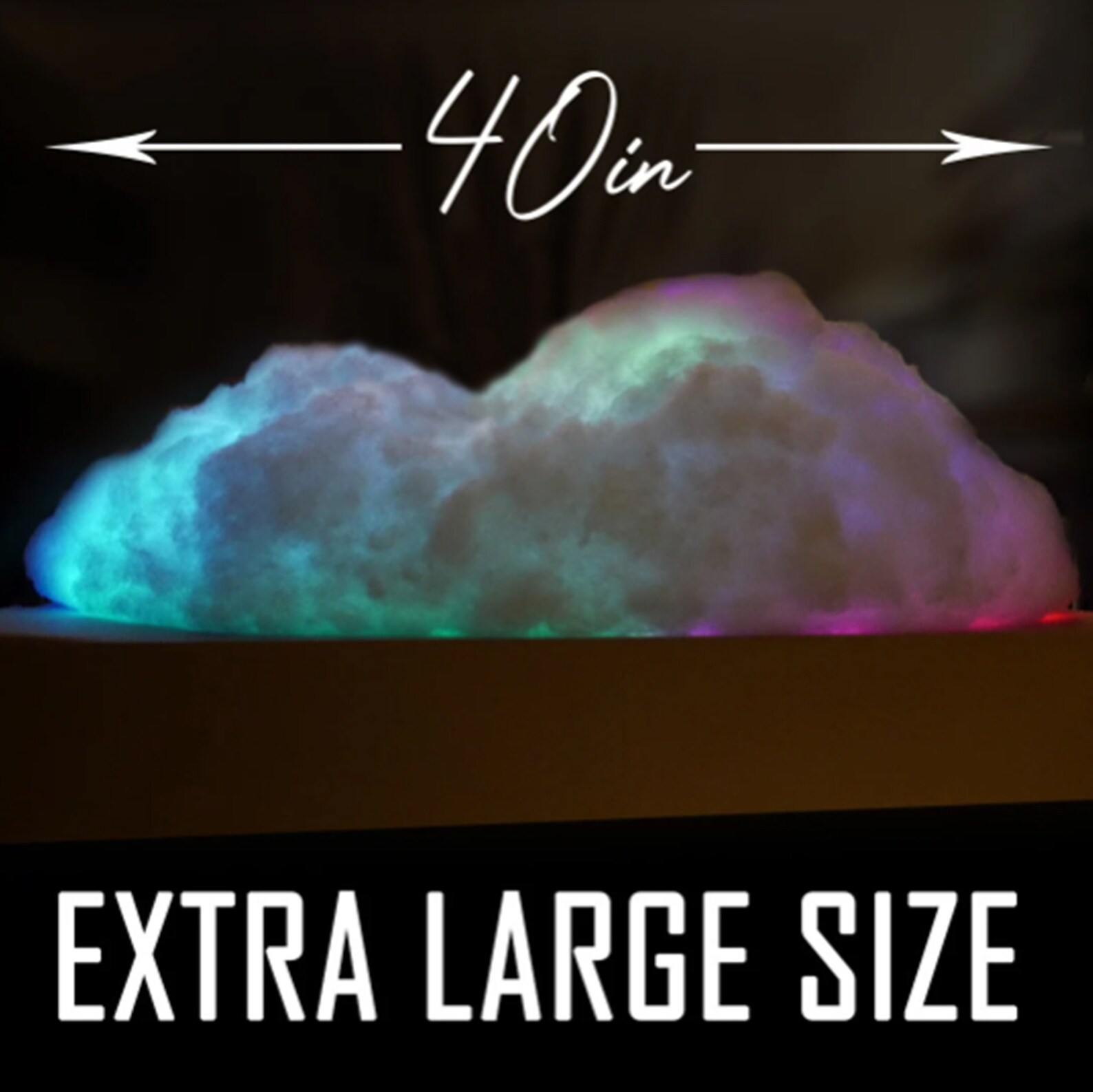 Extra Large LED Cloud Two Humps Floating LED Lamp With Etsy