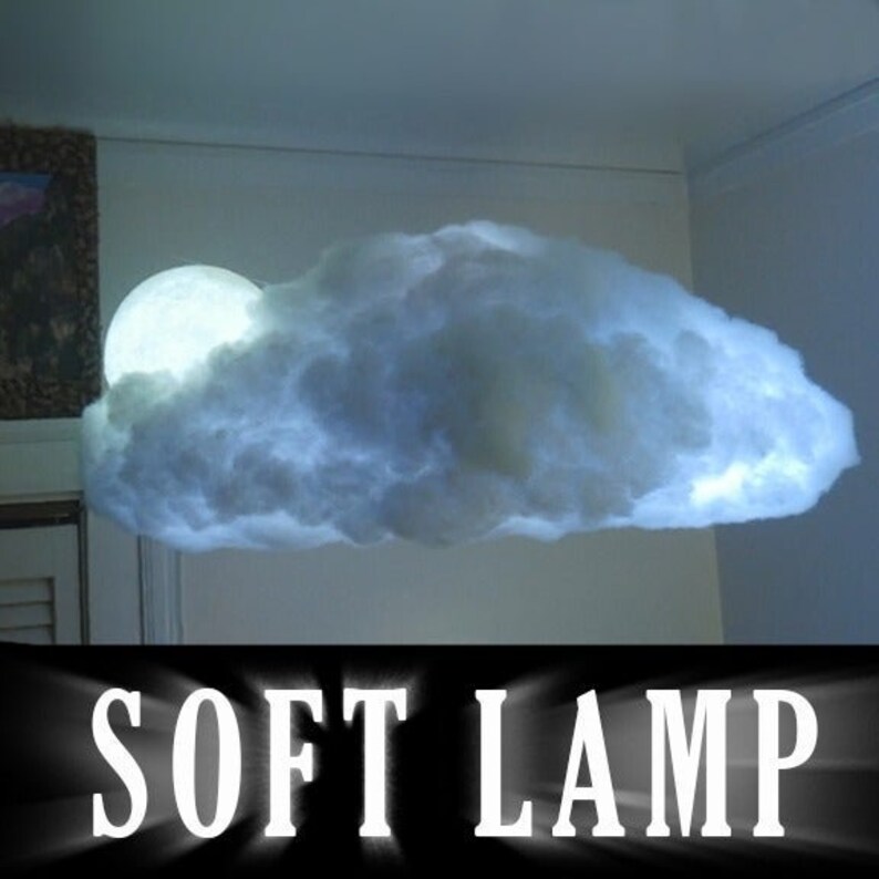 Storm Cloud Cloud Lamp With Bluetooth Stereo Speakers and 3D Etsy