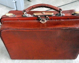 valise d enfant type gladstone bag.children suitcase vintage