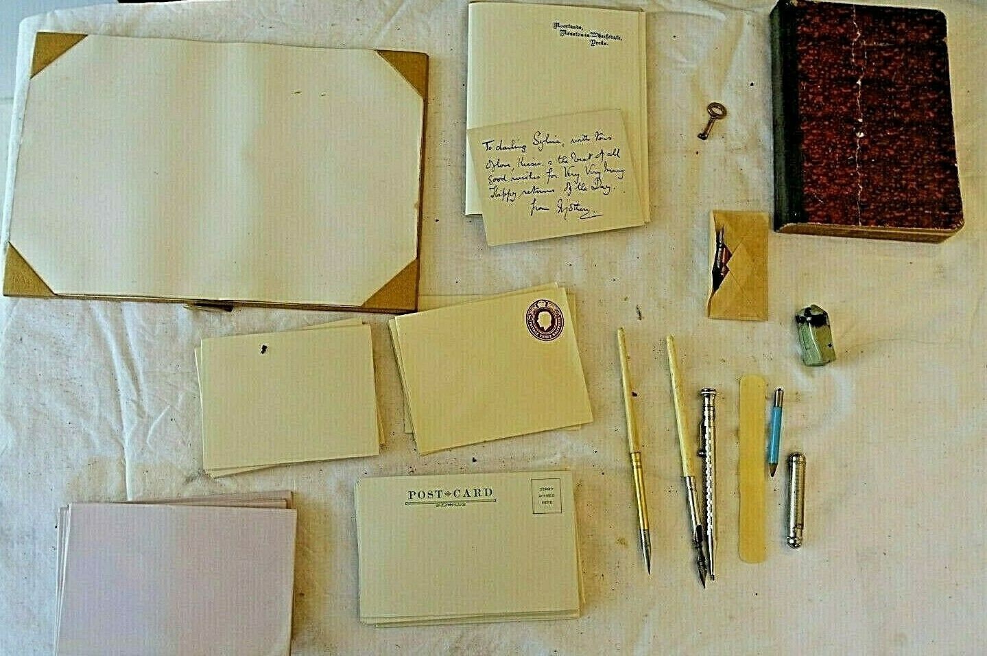 Necessaire A Ecrire Courrier Voyage Valise Coffret Vintage