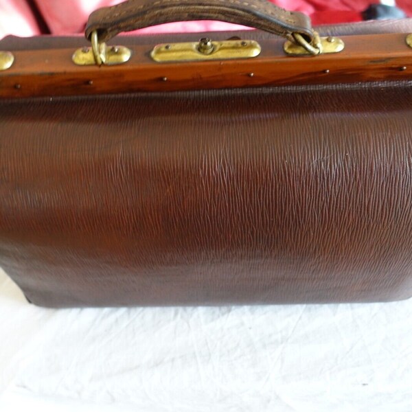 Valise ancienne en cuir - Bagage rétro 1900 Nécessaire de toilette English Make | eBay