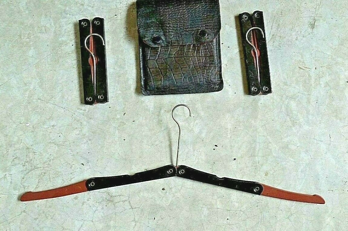 Cintres de Voyage Anciens Vintage Travel Hangers Britsh Manufacture 1920 Vintage