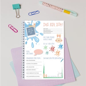 My kindergarten friends &quot;That&#39;s me rabbit&quot;, suitable for the personalized kindergarten folder, direct digital download