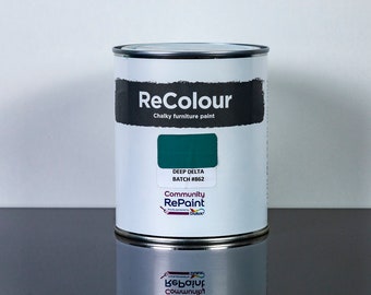 Deep Delta | Dark Green Chalk Furniture Paint 750ml