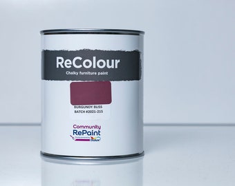 Burgundy Bliss Chalk Furniture Paint 750ml