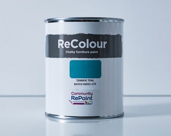 Teal ReColour Chalk Furniture Paint 750ml