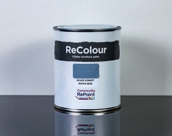 Grey Chalk Furniture Paint | Silver Sonnet, 750ml