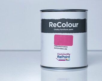 Fuscia Chalk Furniture Paint, Upcycled ReColour, 750ml