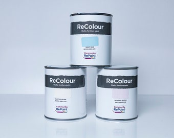 Pastel Chalky Furniture Paint Set | ReColour Upcycled Paint (750ml)