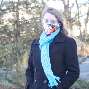 Handmade Crocheted Scarf - 4 Different Colors for Winter