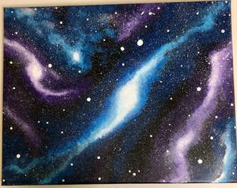 Galaxy, space painting, wall art
