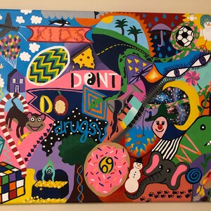 Creative colorful Painting, wall art