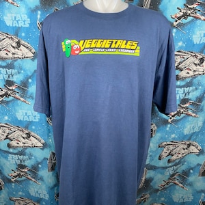 Vintage 00s Veggietales / Kids Animation / Cartoon / TV Promo Shirt