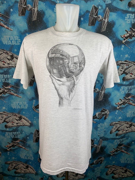Vintage 90s 1991 M.C Escher / Hand With Reflecting Sphere / Art - Etsy
