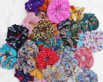 Make your own pack of scrunchies. Mixed coloured scrunchies collection. Set of Scrunchies. Scrunchie Pack. Christmas gift. Xmas scrunchie