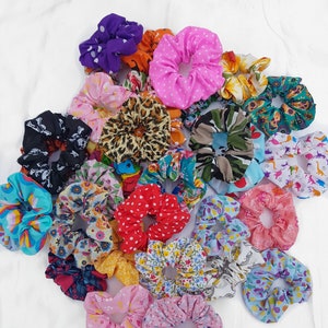Make your own pack of scrunchies. Mixed coloured scrunchies collection. Set of Scrunchies. Scrunchie Pack. Christmas gift. Xmas scrunchie