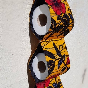 Porta rotolo di carta igienica in tessuto/ Porta carta velina/ Portarotolo carta igienica/ Porta tessuto/ Porta carta velina/ Porta fazzoletto Ankara