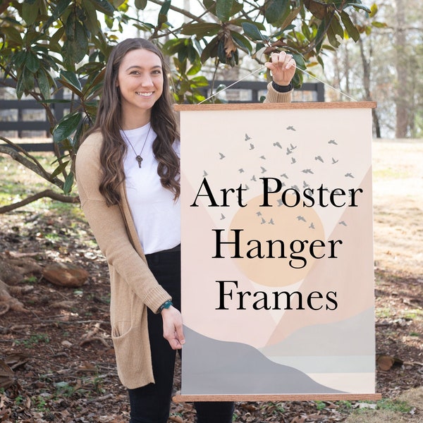 Art Poster Hanger Frames | Frames for Art | Poster Frames | Magnetic Hanging Frames for Canvas or Paper