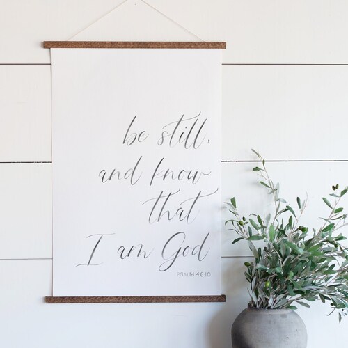 Be Still and Know That I Am God Farmhouse Style Wood Wall - Etsy