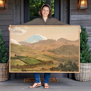Landscape Painting | Oil Paintings | Wall Hanging | Mountain Wall Art | Extra Large Wall Art | F648