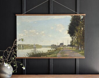 Landscape Art Canvas Print: "By The Water" Magnetic Hanger | 218