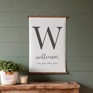 Letter Name Sign | Custom Name Sign | Personalized Family Name Sign | Wedding Gift | Family Established Sign | Hanging Frames