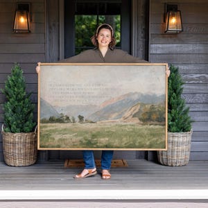 Christian Wall Art: The Blessing Lyrics Canvas Print | F570