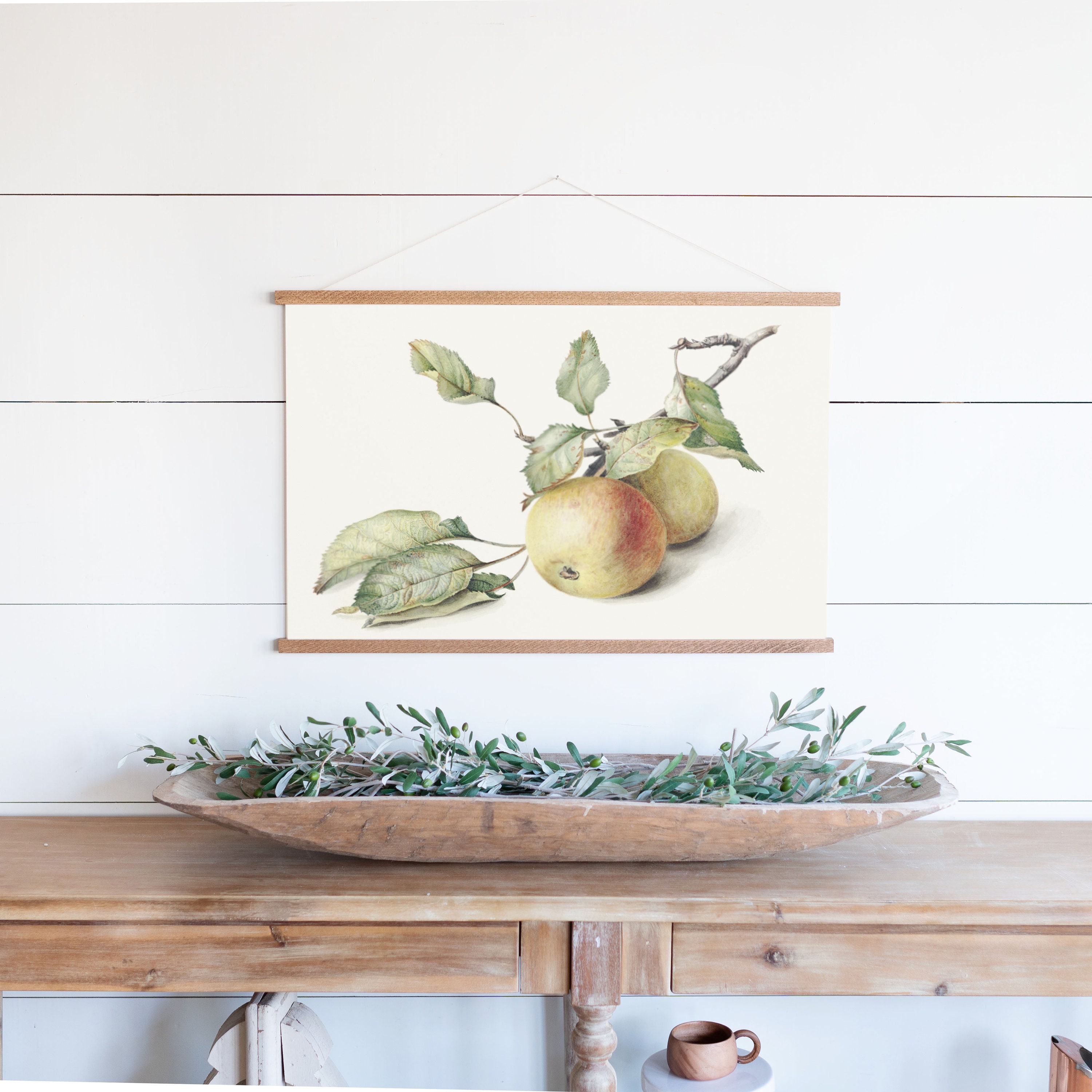 Apple Tree Vintage Art Canvas Wall Art Landscape Art Etsy.de